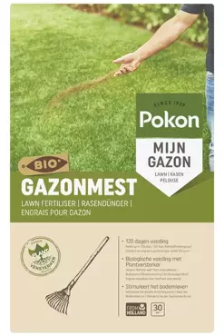 Pokon Bio Gazonmest voor 30m2 - afbeelding 1