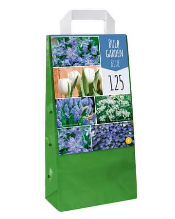 X 1 Tas met 125 bollen Bulb Garden Blue