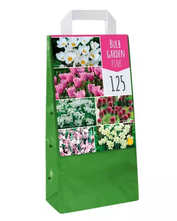 X 1 Tas met 125 bollen Bulb Garden Pink