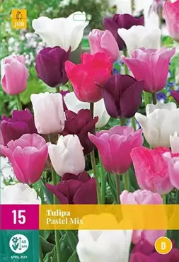 X 15 Tulipa Pastel mix - afbeelding 1