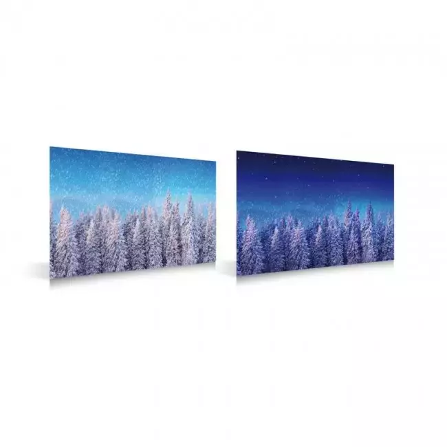 My Village Achtergrond Dubbelzijdig- Bos Dag & Nacht 59X39cm