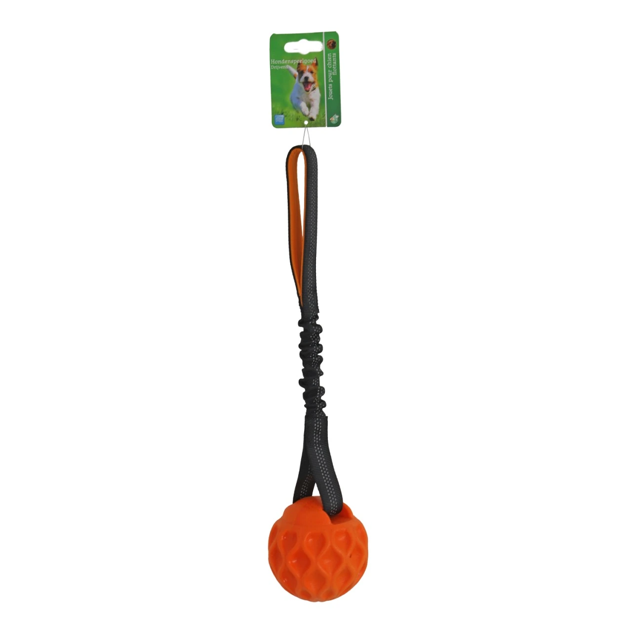 Boon Apporteerbal TPR+piep oranje 7cm