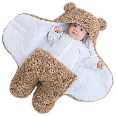 Baby voetenzak teddy l70b80cm sand