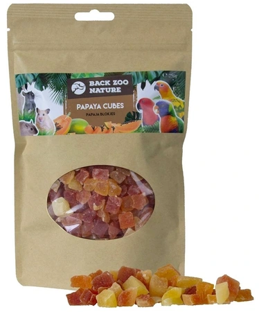 Back zoo nature Papaya cubes 50g - afbeelding 1