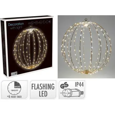 BAL 40CM 240LED FLASHING TAUPE
