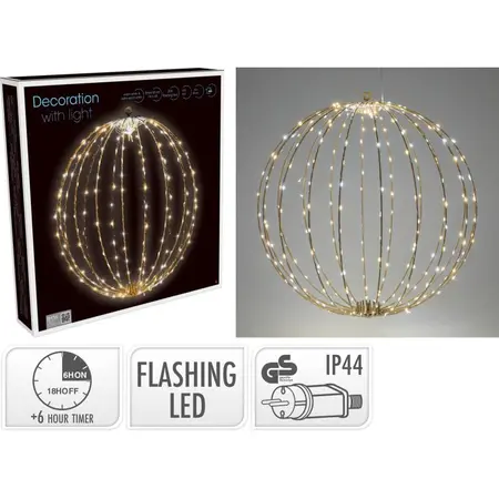 BAL 50CM 320LED FLASHING TAUPE