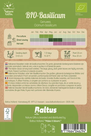 Basilicum genuees bio 200st - afbeelding 2