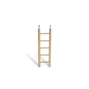 Beeztees Ladder - Vogelspeelgoed - 5 Treden - Hout - 24 cm