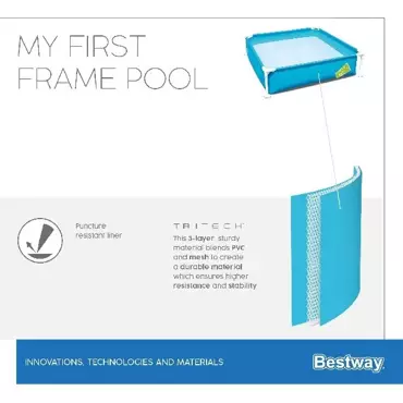 Bestway kinderzwembad My first frame pool rechthoek 122cm