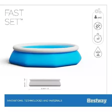 Bestway Zwembad rond fast set D244 x H66cm