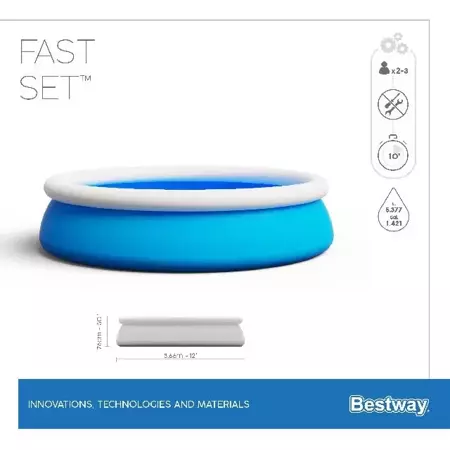 Bestway Zwembad rond fast set D366 x H76 cm