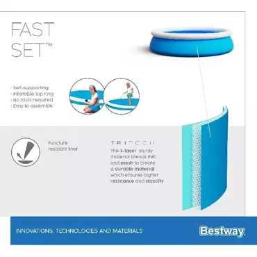 Bestway Zwembad rond fast set D366 x H76 cm