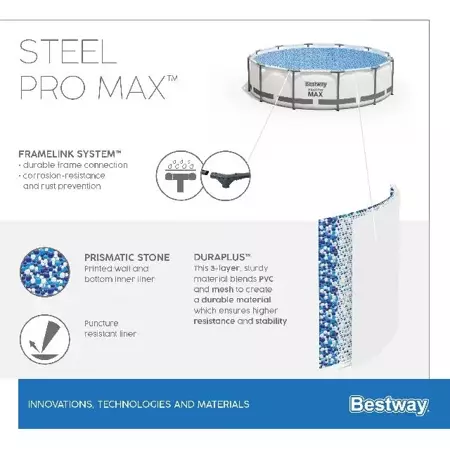 Bestway Zwembad steel pro max set 457 cm - afbeelding 8