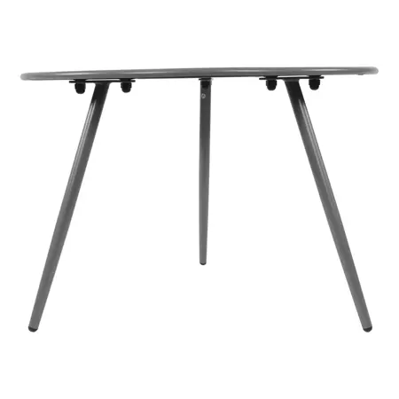 Bijzet Tuintafel Rond Ø60cm - Blueberry Grijs zijaanzicht