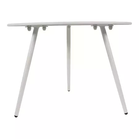 Bijzet Tuintafel Rond Ø60cm - Wit zijaanzicht