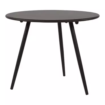 Bijzet Tuintafel Rond Ø60cm - Zwart