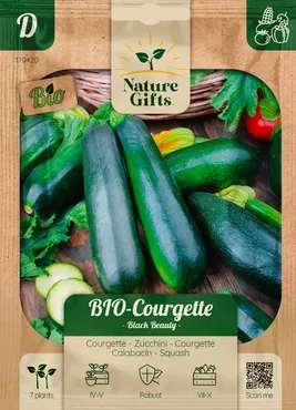 Bio courgette black beauty 7st - afbeelding 1