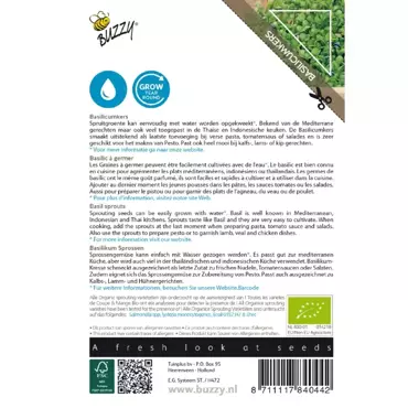 Bio Knip & Eet, Sprouting Basilicumkers - afbeelding 2