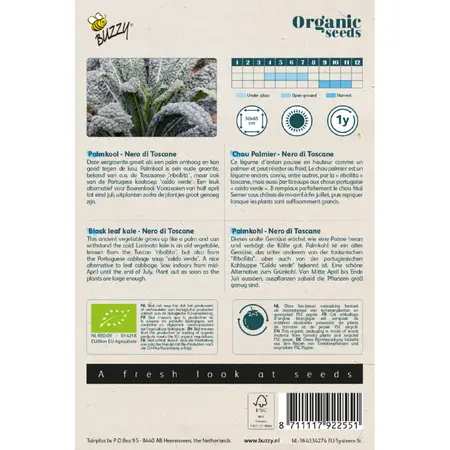 Bio palmkool nero di toscana 0.5g - afbeelding 2