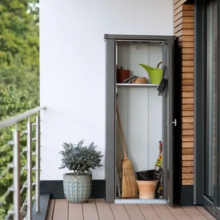 Biohort terraskast Julia M HIGH donkergrijs metallic - afbeelding 3