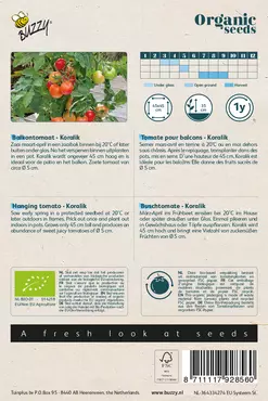 Biologische Balkontomaat Koralik - afbeelding 2