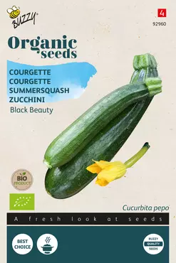 Biologische Courgette Black Beauty - afbeelding 1