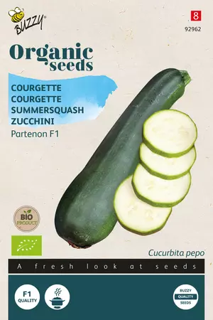 Biologische Courgette Partenon F1 - afbeelding 1