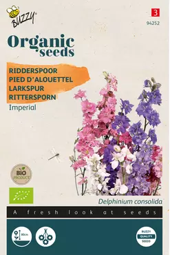 Biologische Delphinium, Ridderspoor Imperial - afbeelding 1