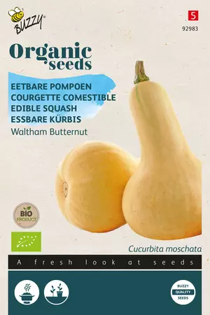 Biologische Eetbare Pompoen Waltham Butternut - afbeelding 1