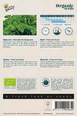 Biologische Peterselie Gekrulde Donkergroene - afbeelding 2
