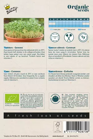 Biologische Tuinkers Gewone - afbeelding 2