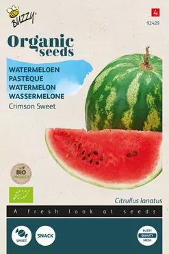 Biologische Watermeloen Crimson Sweet - afbeelding 1