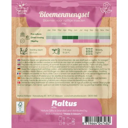 Bloemenmengsel voor nuttige insecten 3m2 - afbeelding 2