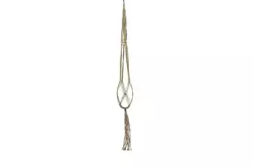 Bloempothanger touw l120cm bruin - afbeelding 1