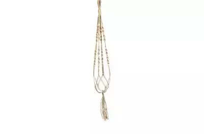 Bloempothanger touw l95cm bruin