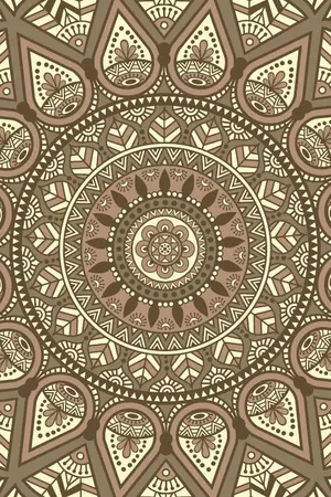 Blommie's lifestyle Buitenkleed 180x270cm J bruin