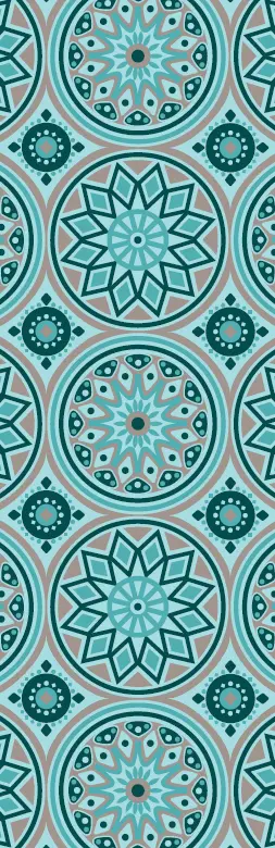 Blommie's lifestyle Buitenkleed 60x180cm M turquoise
