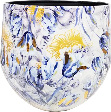 Bol Pot Blue Tulip 27cm