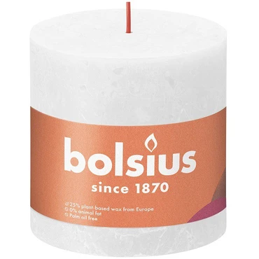 Bolsius Stompkaars 10cm Rustic Shine Cloudy White