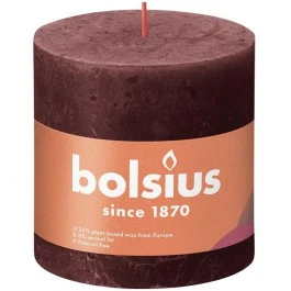 Bolsius Stompkaars 10cm Velvet Rood