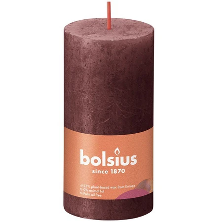 Bolsius Stompkaars 5cm Velvet Rood