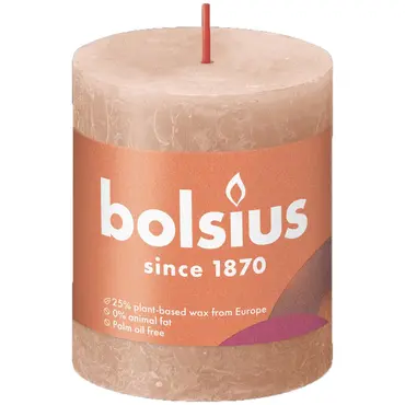 Bolsius Stompkaars 8cm Rustic Shine Creamy Caramel