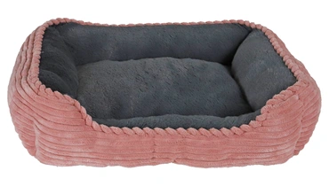 Boon Divan corduroy 50x40cm roze/grijs - afbeelding 2