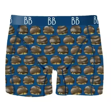 Bossche bollen boxenshort mt M - Donker blauw