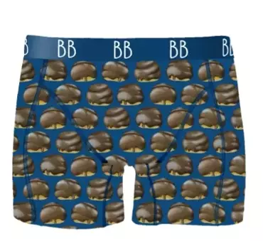 Bossche bollen boxershort mt L - Donker blauw