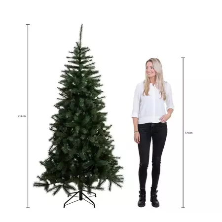 Brampton kerstboom slim groen - h215 x d125cm