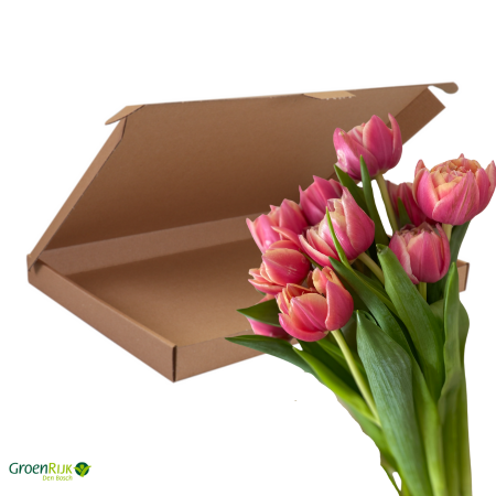 Brievenbus Cadeau Tulpen Roze