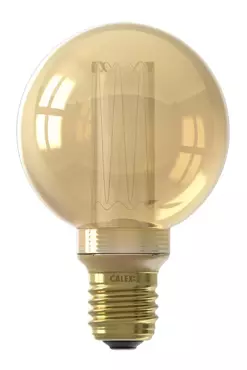 Calex Globe Led Lamp Glassfiber 3,5W dimbaar - Goud - afbeelding 1