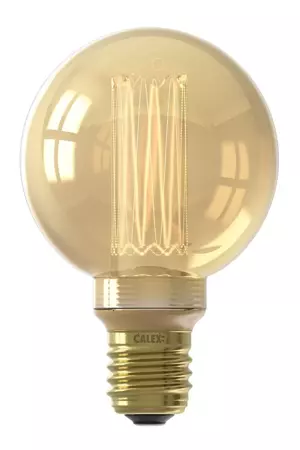 Calex Globe Led Lamp Glassfiber 3,5W dimbaar - Goud - afbeelding 2