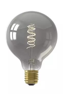 Calex Globe Led Lamp Glassfiber 4W dimbaar Ø95 mm - Grijs - afbeelding 2